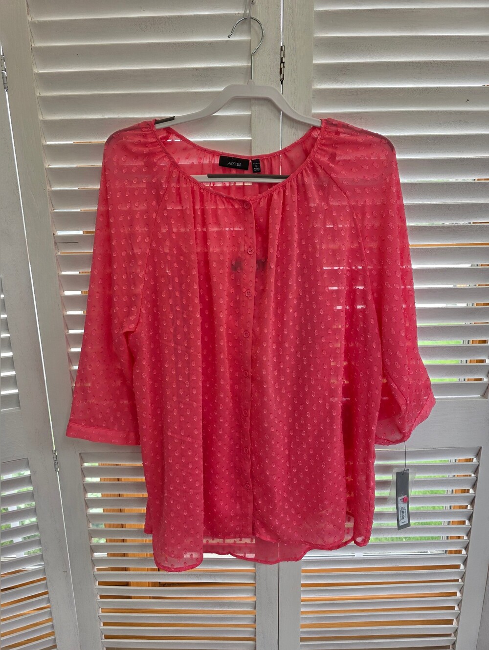 Apt. 9 Women's Blouse Plush Size 1X